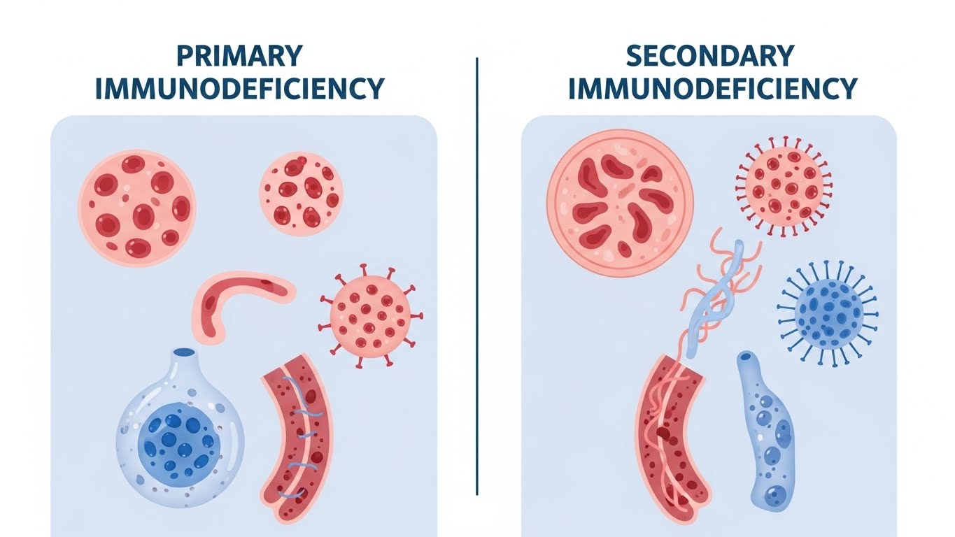 Primary vs Secondary Immunodeficiency: What's the Difference?